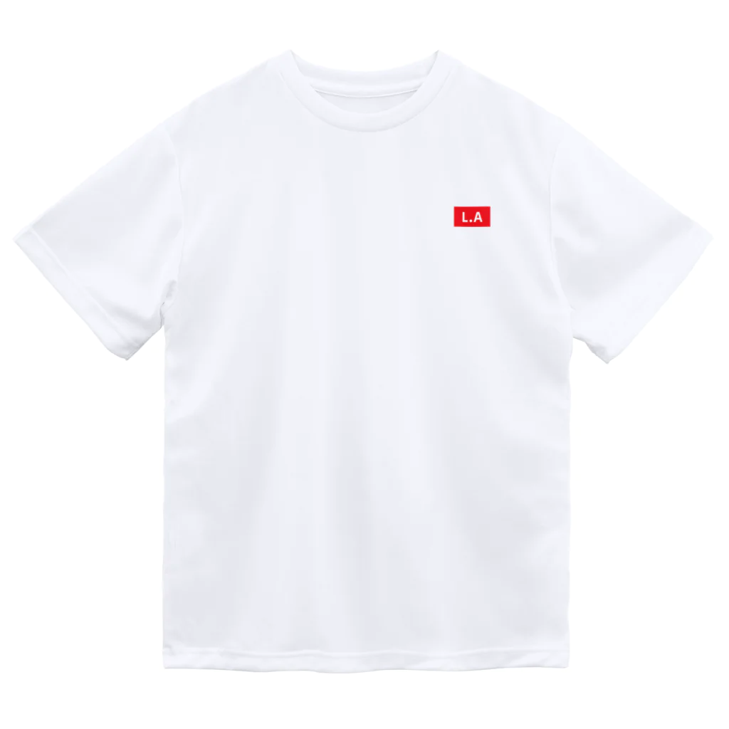 ワンポイントロゴ好きのL.Aロゴワンポイント Dry T-Shirt