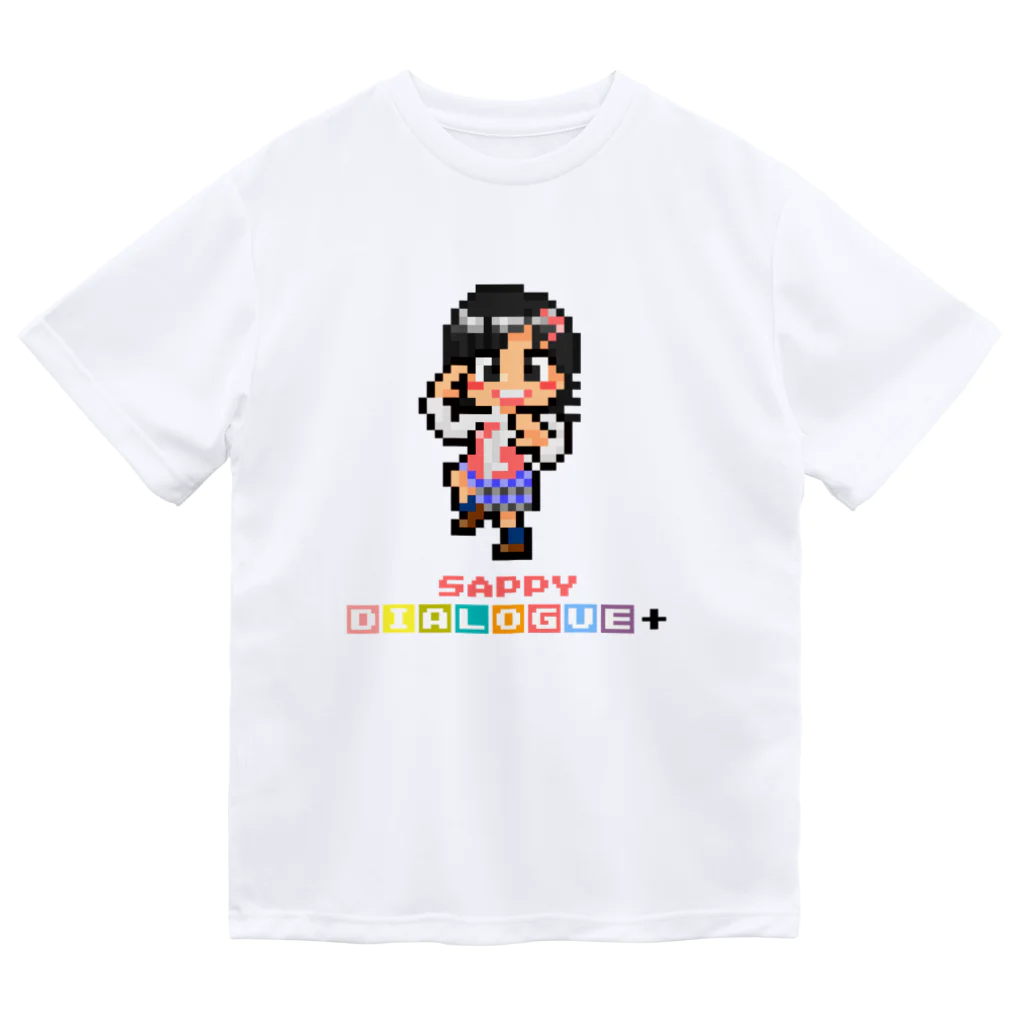 DIALOGUE＋のドットDIALOGUE＋ さっぴ推しドライTシャツ(白) ドライTシャツ