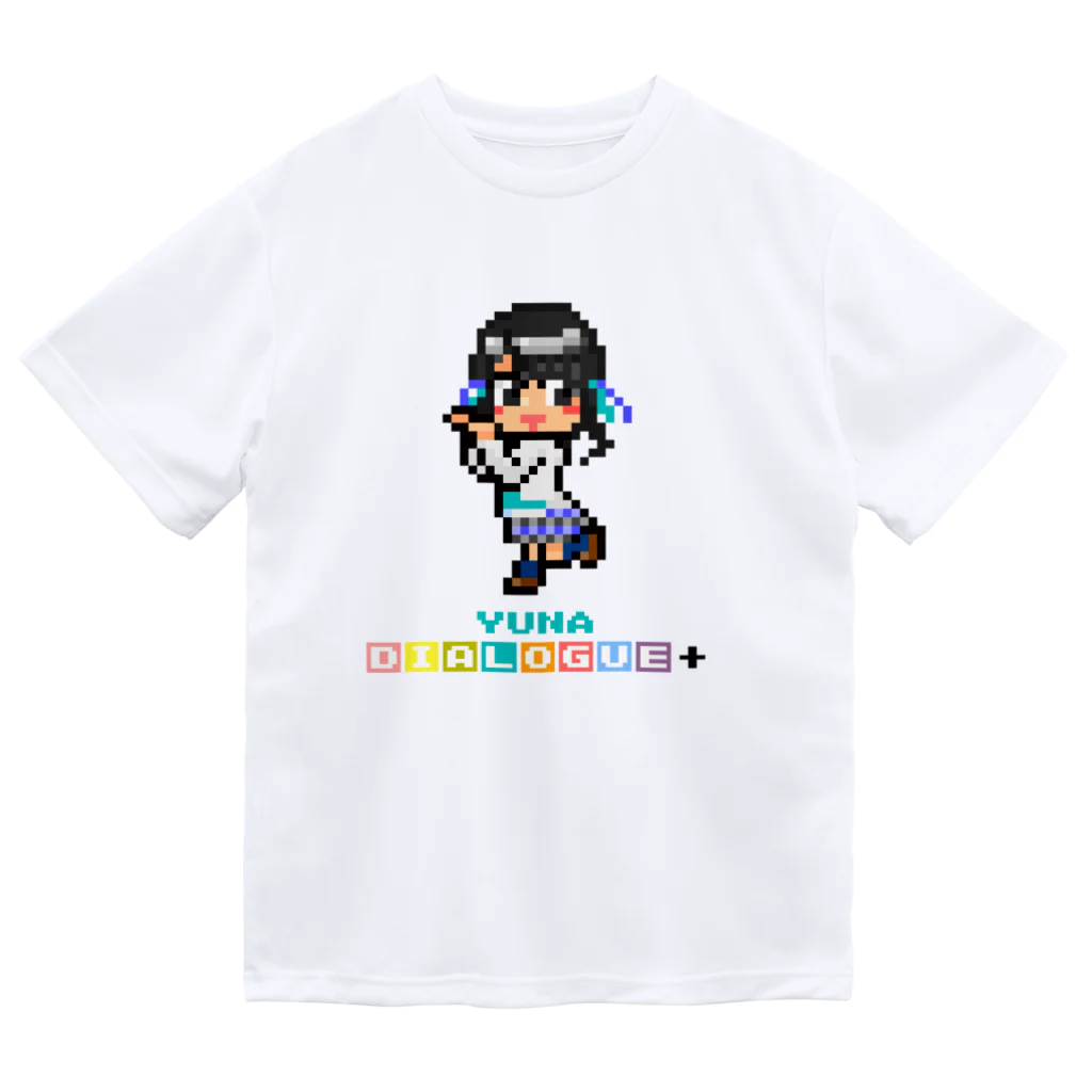 DIALOGUE＋のドットDIALOGUE＋ ゆーな推しドライTシャツ(白) Dry T-Shirt