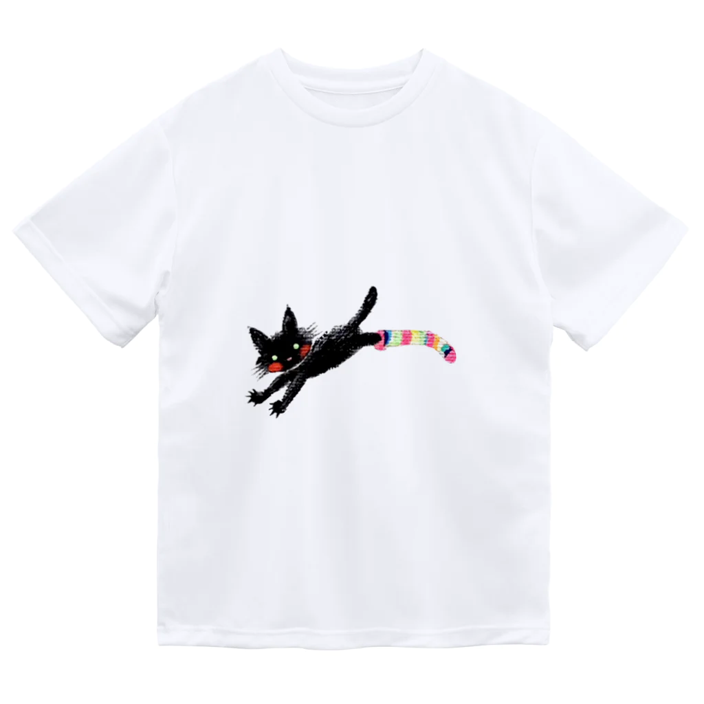 かまくらまいのくつしたくろねこ ドライTシャツ