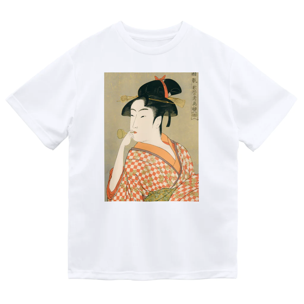 寿めでたや(ukiyoe)のUkiyoe　Utamaro ドライTシャツ