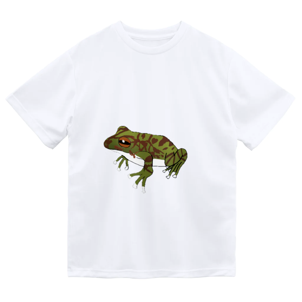 あずけろ🐸のちょっとゆるめなモリアオくん ドライTシャツ