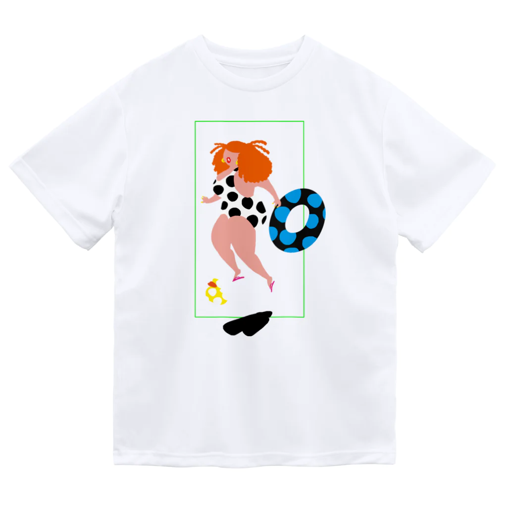 fig-treeの水玉の女03 ドライTシャツ