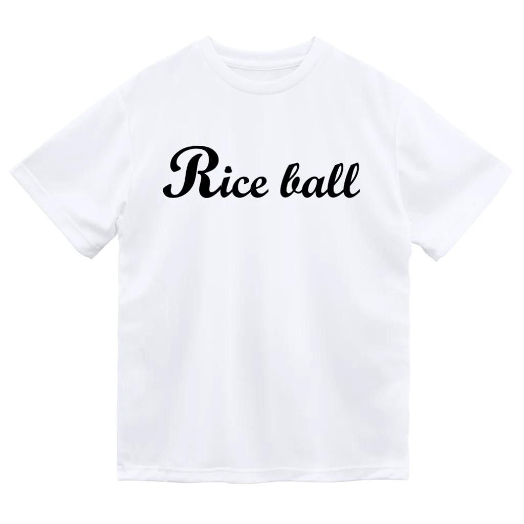 MUSUTCH（むすっち） SHOPの「Riceball」黒ロゴドライTシャツ ドライTシャツ