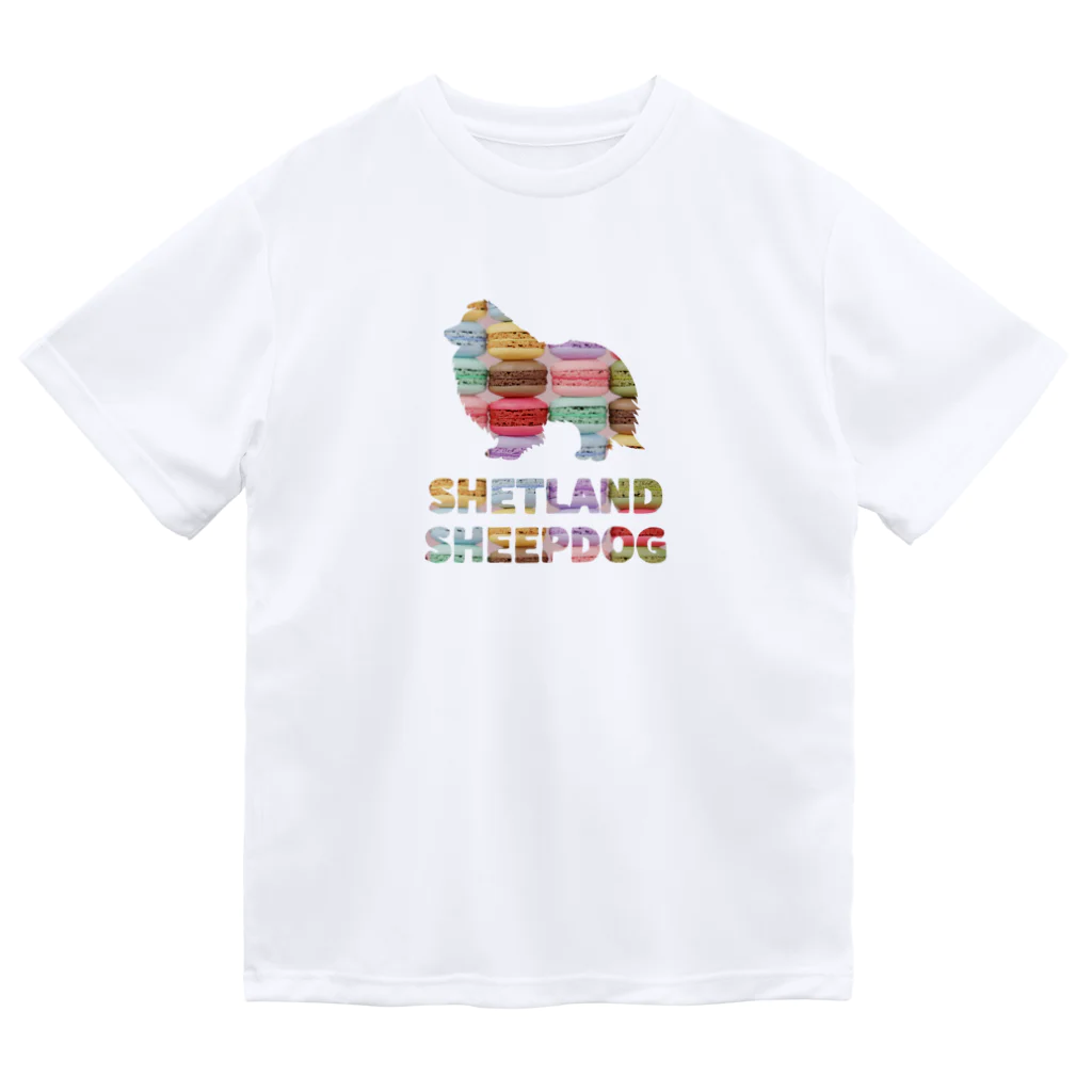 onehappinessのシェルティ　マカロン ドライTシャツ