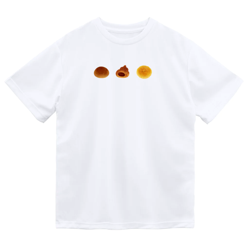 poireちゃん │イラストレーターのかわいいパンたち（文字なし） ドライTシャツ