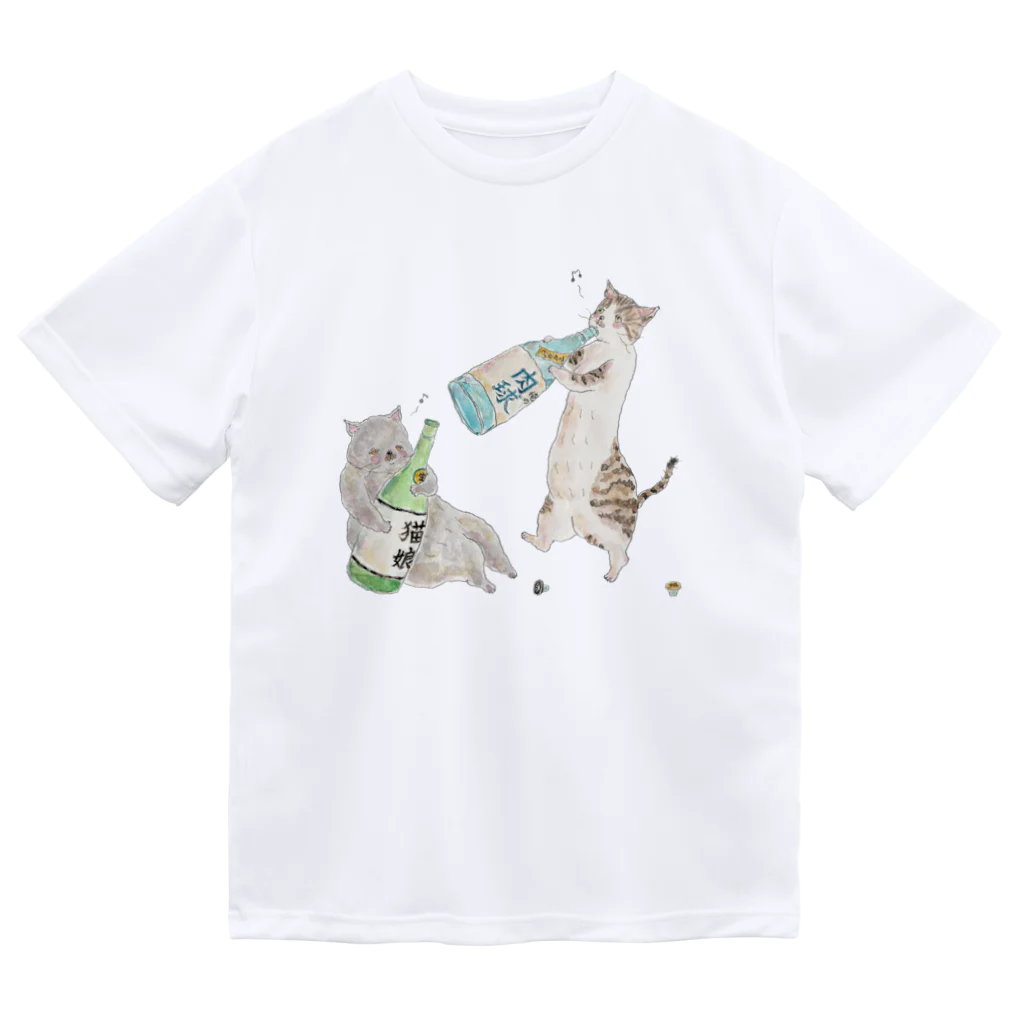 トコロコムギのべろべろにゃんこ Dry T-Shirt