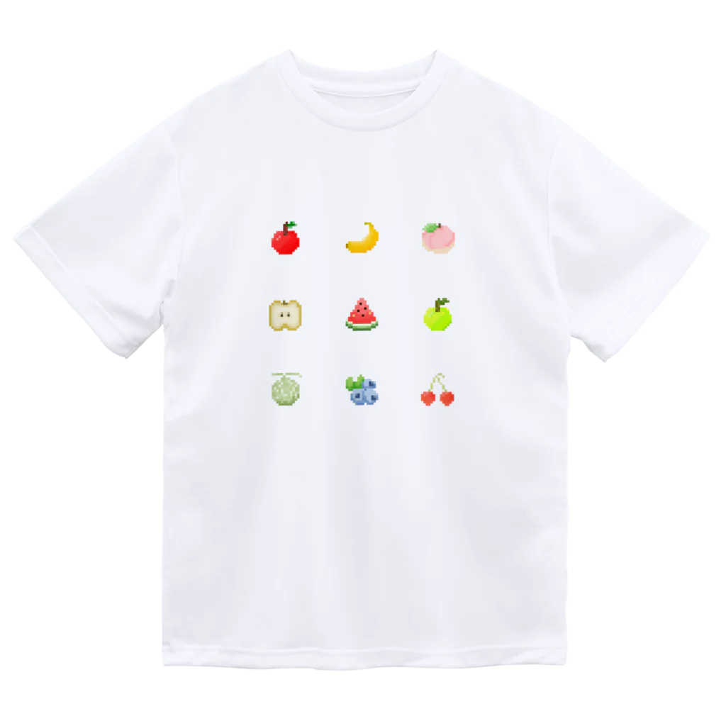 いくらおむすびの売店の16×16のドット絵フルーツ ドライTシャツ