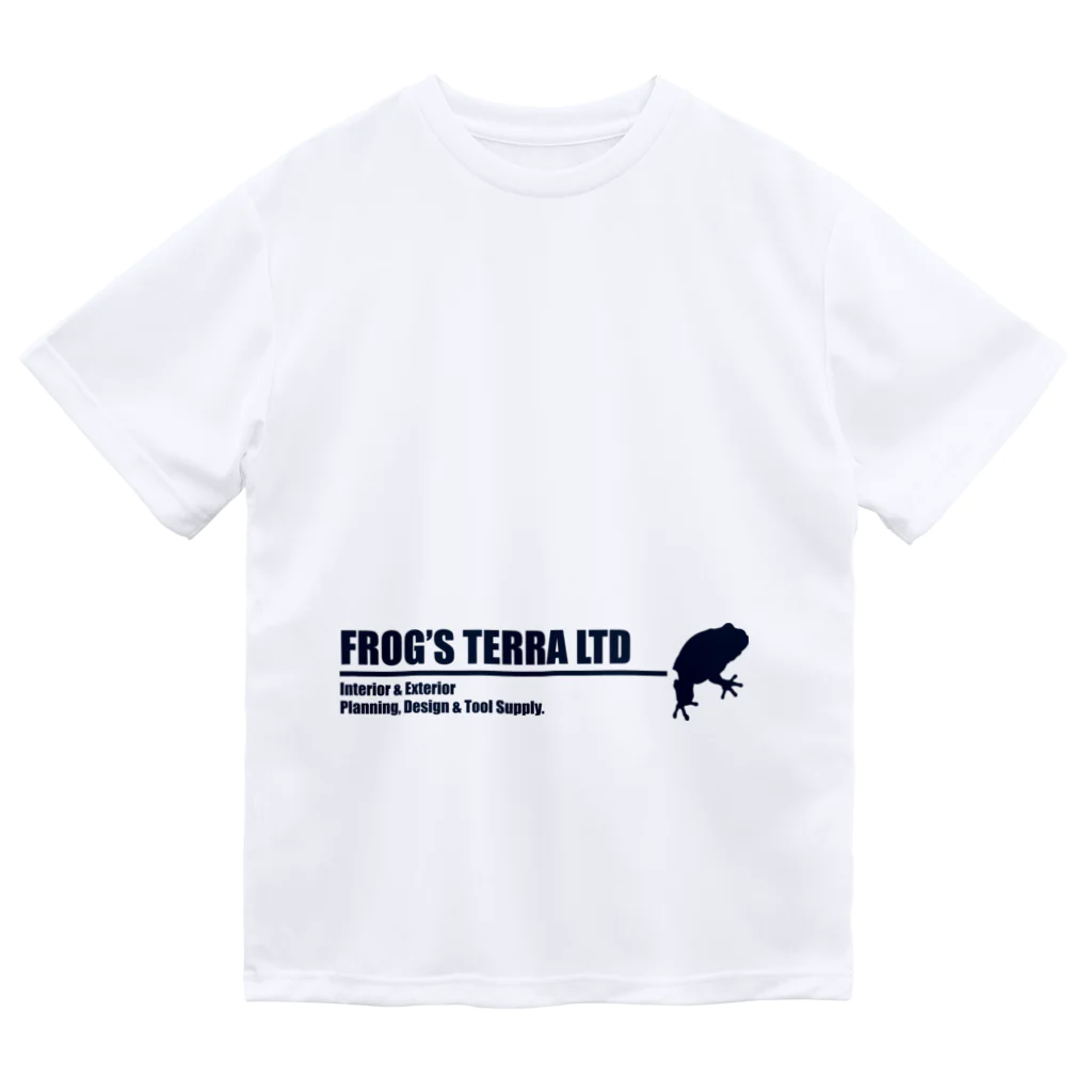 FROG'S TERRA LTDのシルエット　ロゴ　ディープシーブルー Dry T-Shirt