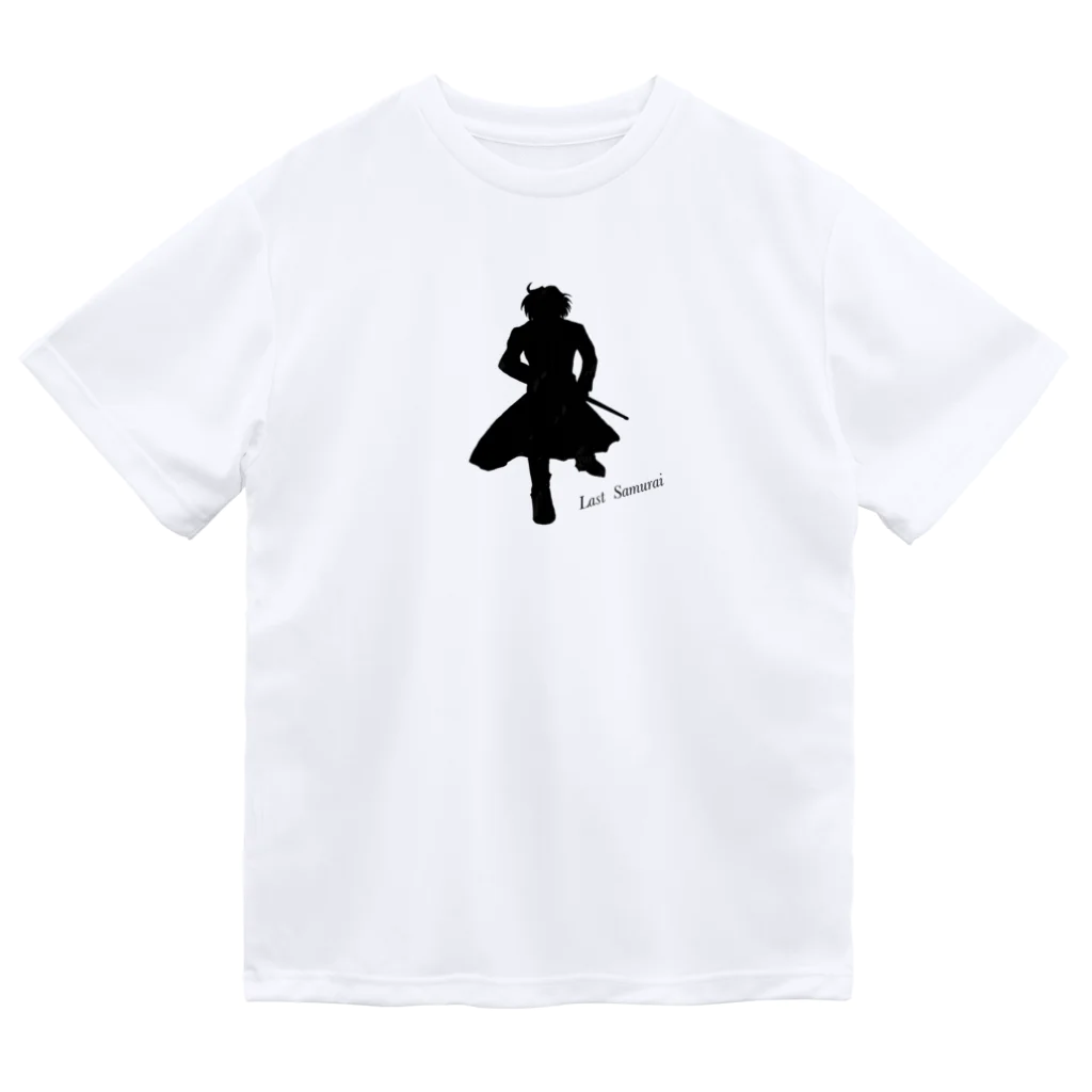 くろねこのLast Samurai ドライTシャツ