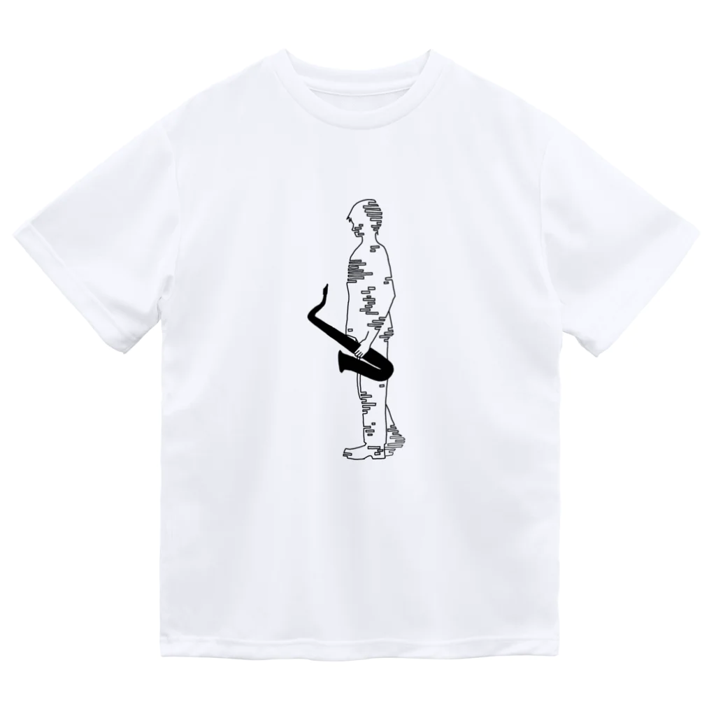 おえかきする水蜜桃のHE IS A SAX PLAYER  Dry T-Shirt