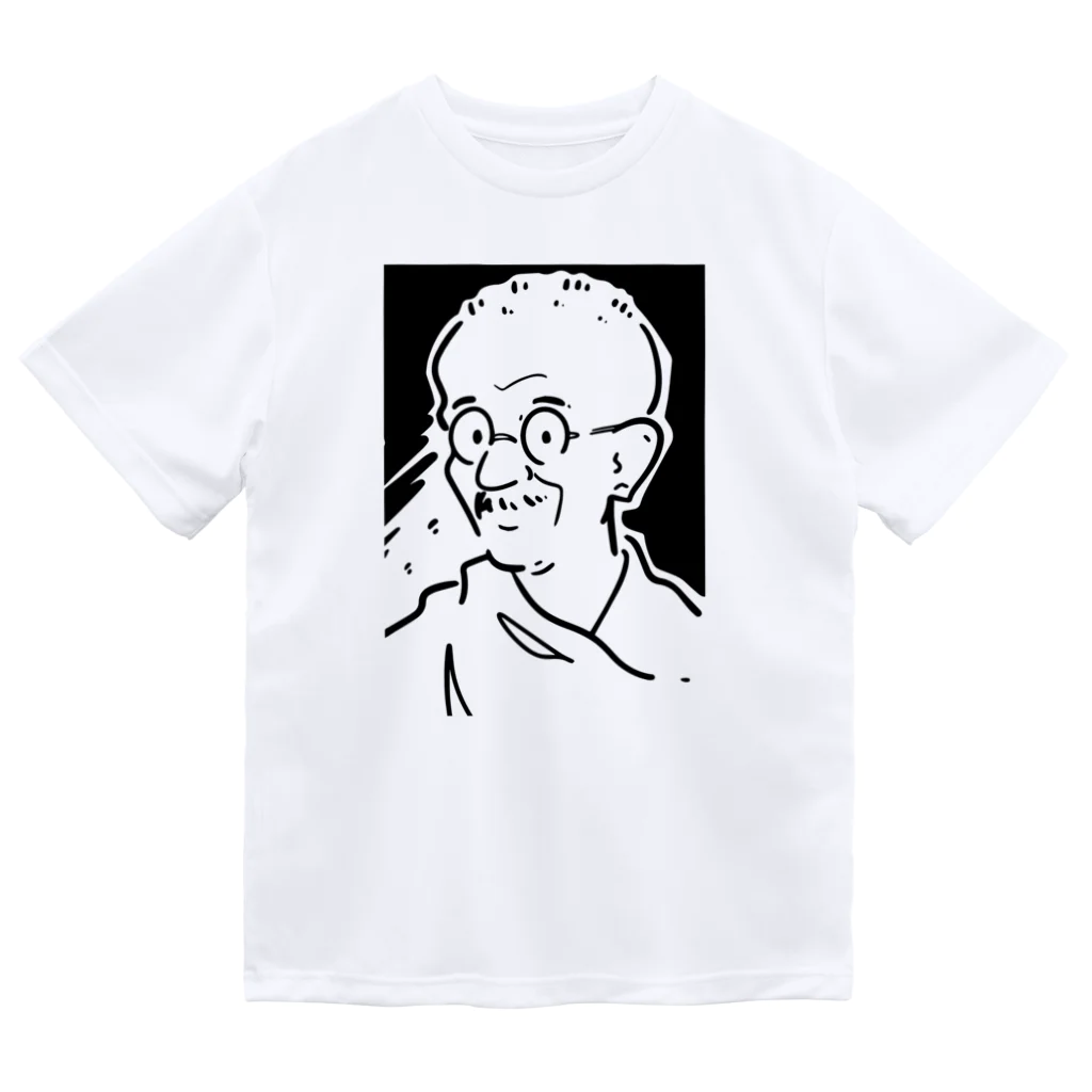 山形屋米店のマハトマ・ガンディー(Mahatma Gandhi) ドライTシャツ