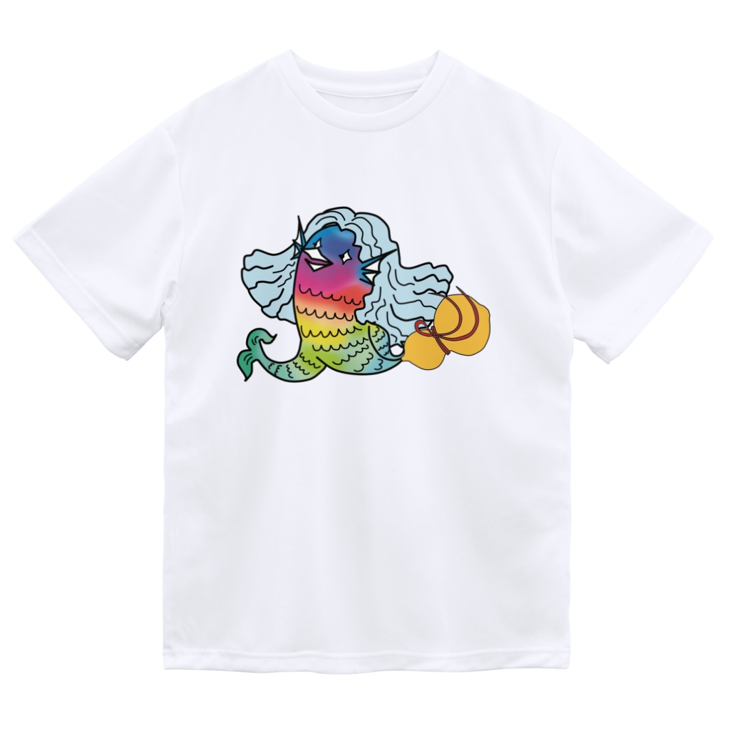 杜の魚のひょうたんからアマビエ(虹色) Dry T-Shirt