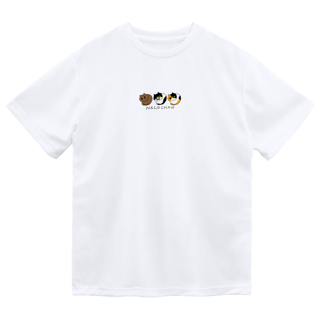 ねこむら。のﾈｺﾁｬﾝ3 ドライTシャツ