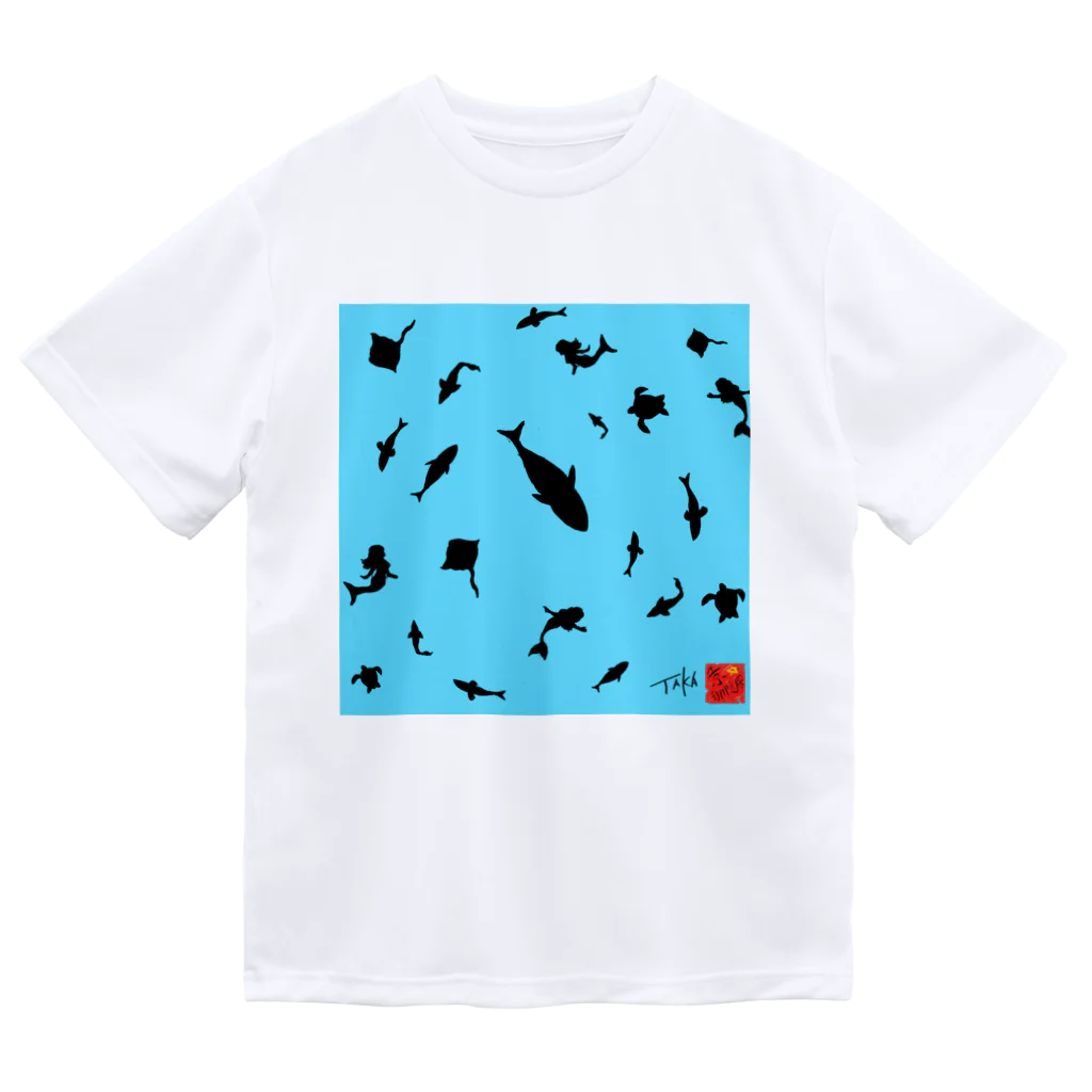 京都の魔雑貨堂の魚影 ドライTシャツ