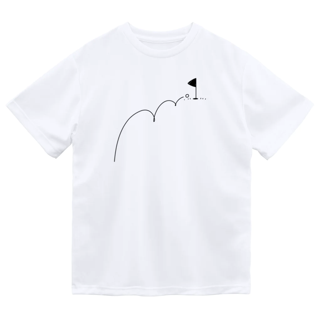 イラスト MONYAAT のホールインワン　ゴルフTシャツ ドライTシャツ