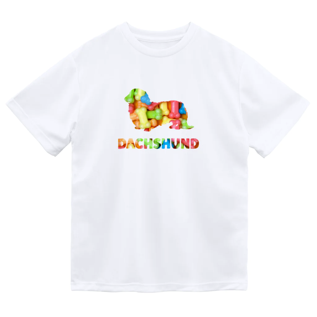 onehappinessのダックスフンド　骨ガム Dry T-Shirt