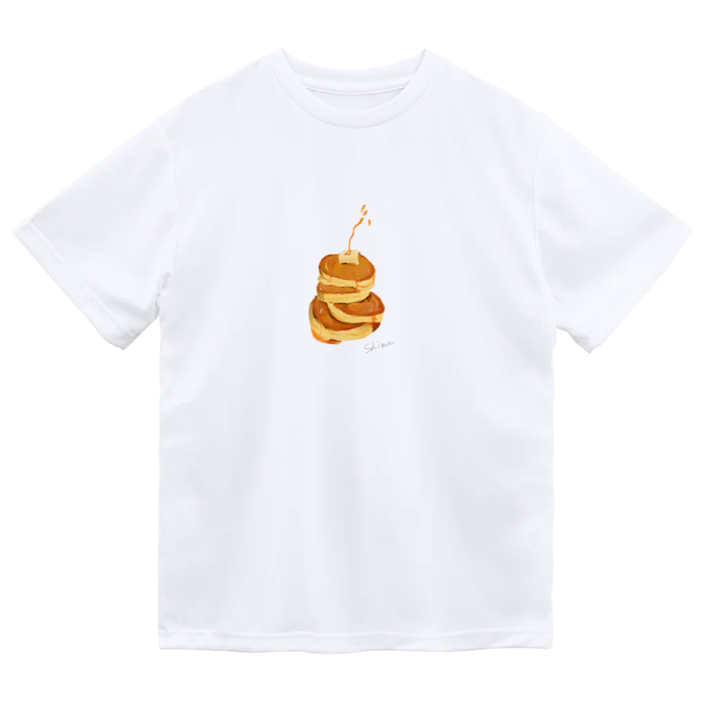 しま✳︎スイーツ/パティシエのパンケーキ ドライTシャツ