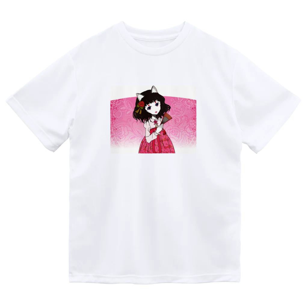 加藤 光雲のRose-design（扇子閉じVer.） Dry T-Shirt