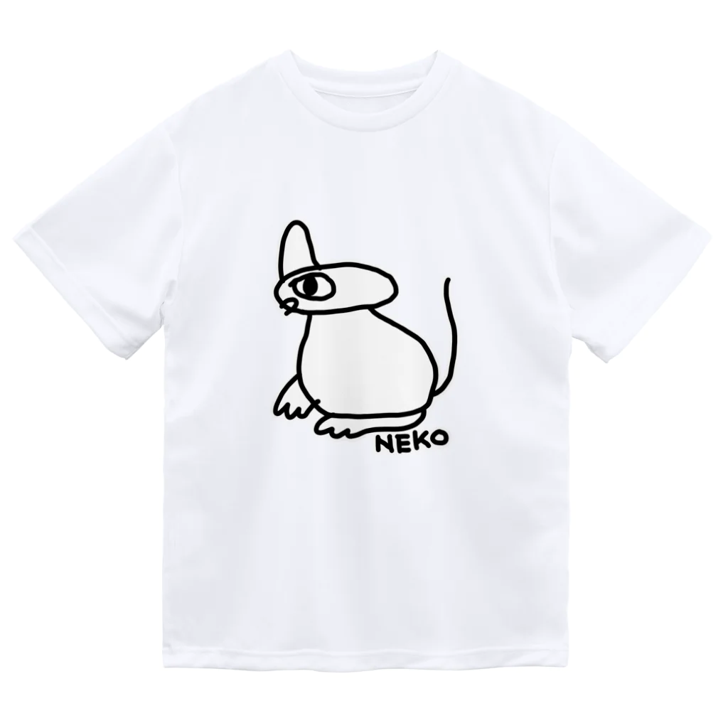 🍤のみくりやねこ(しろ) ドライTシャツ