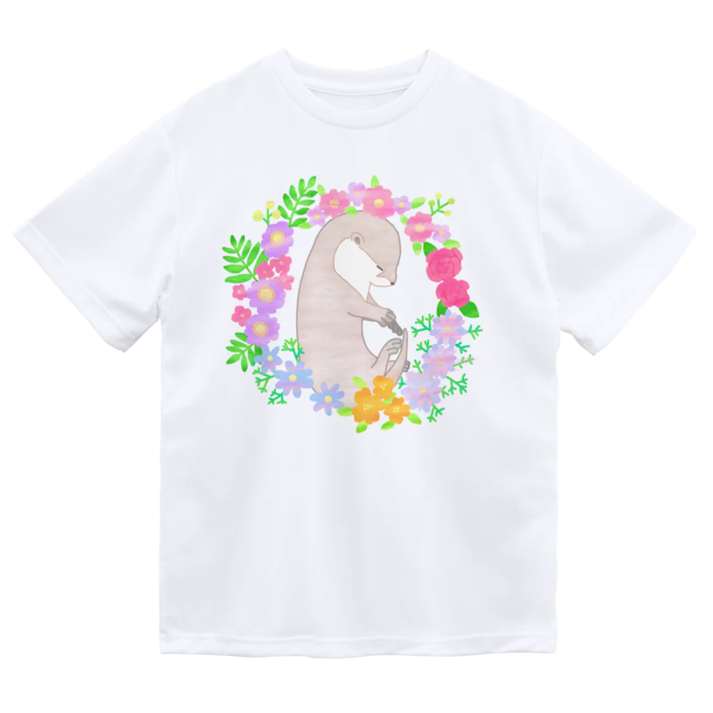 羊毛フェルトのMOFFU.（もっふ）のカワウソの美ら（ちゅら）ちゃん Dry T-Shirt