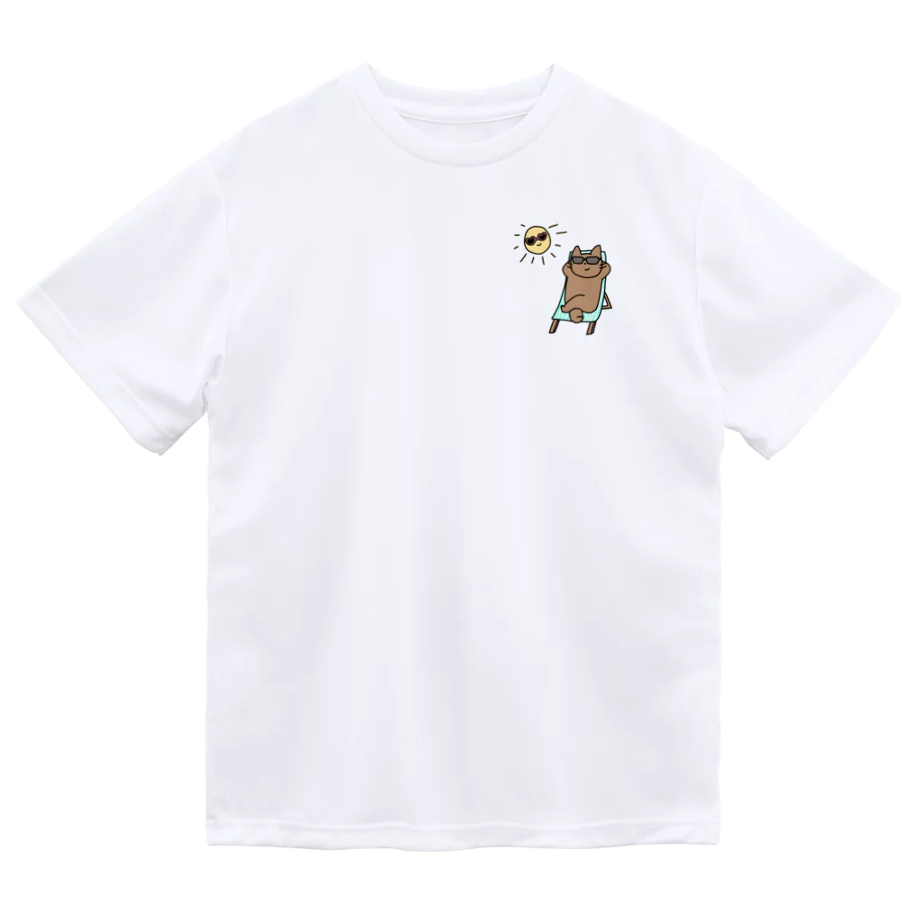 天秤座の太陽と仲良し☀️こんがりねこ Dry T-Shirt