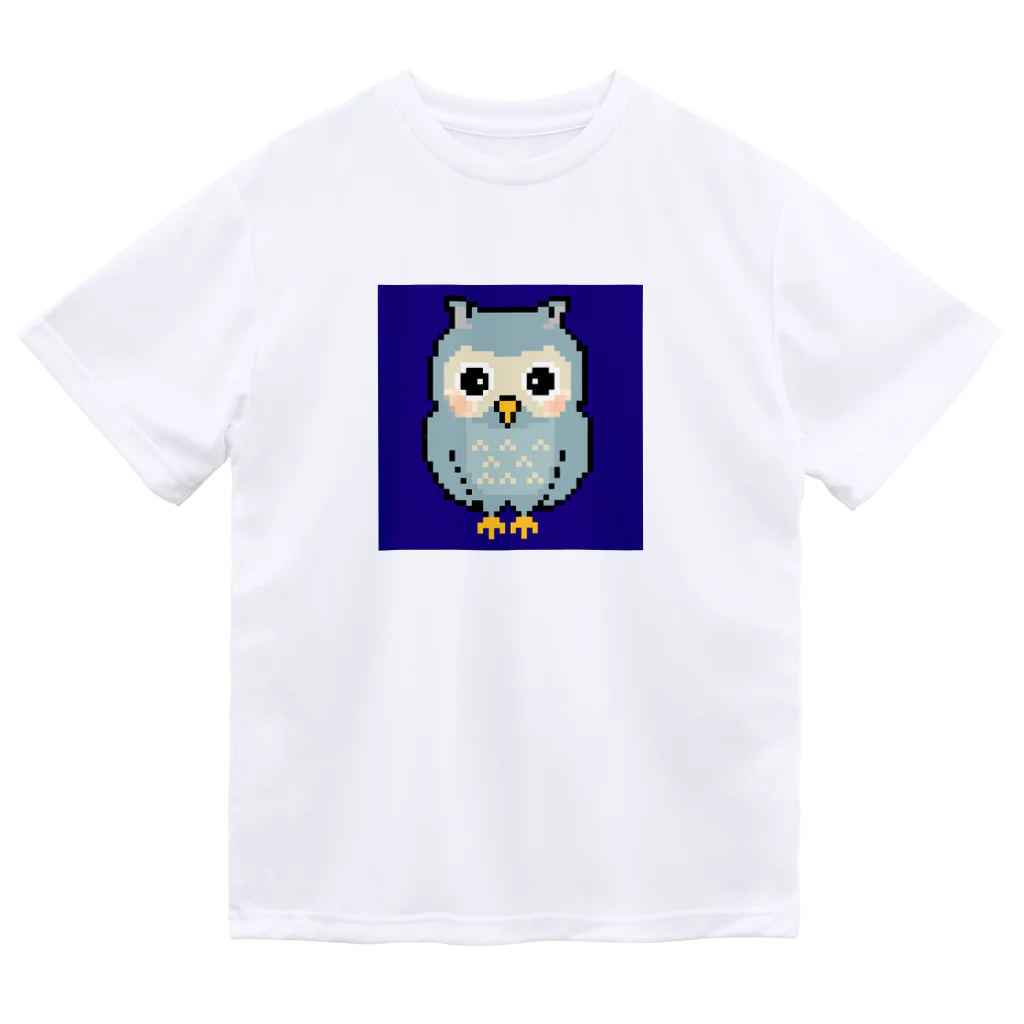 chicodeza by suzuriのフクロウのドット絵 Dry T-Shirt