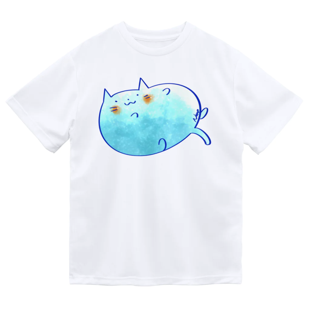 すずのねねこのみせのブルーハワイにゃむねこ ドライTシャツ