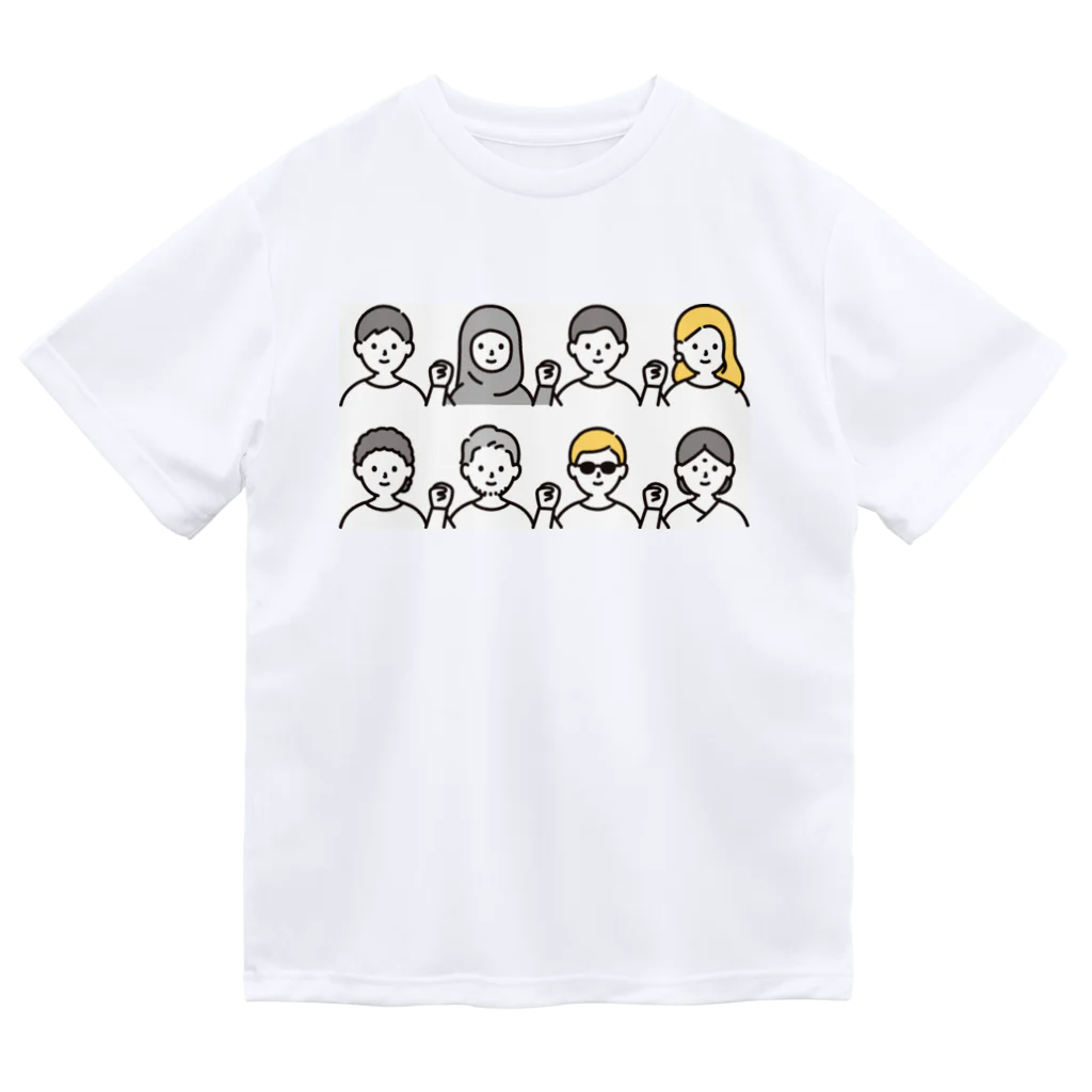 やってみたんだの世界平和 ドライTシャツ