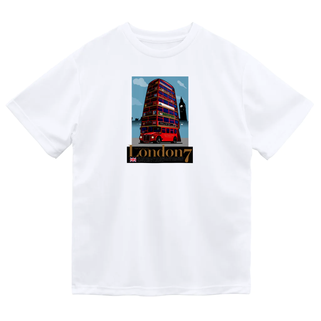 コーヒーロールのロンドン7バス Dry T-Shirt