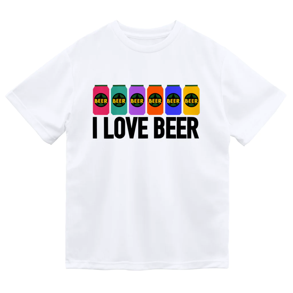 保護猫支援ショップ・パール女将のお宿のI LOVE BEER Dry T-Shirt