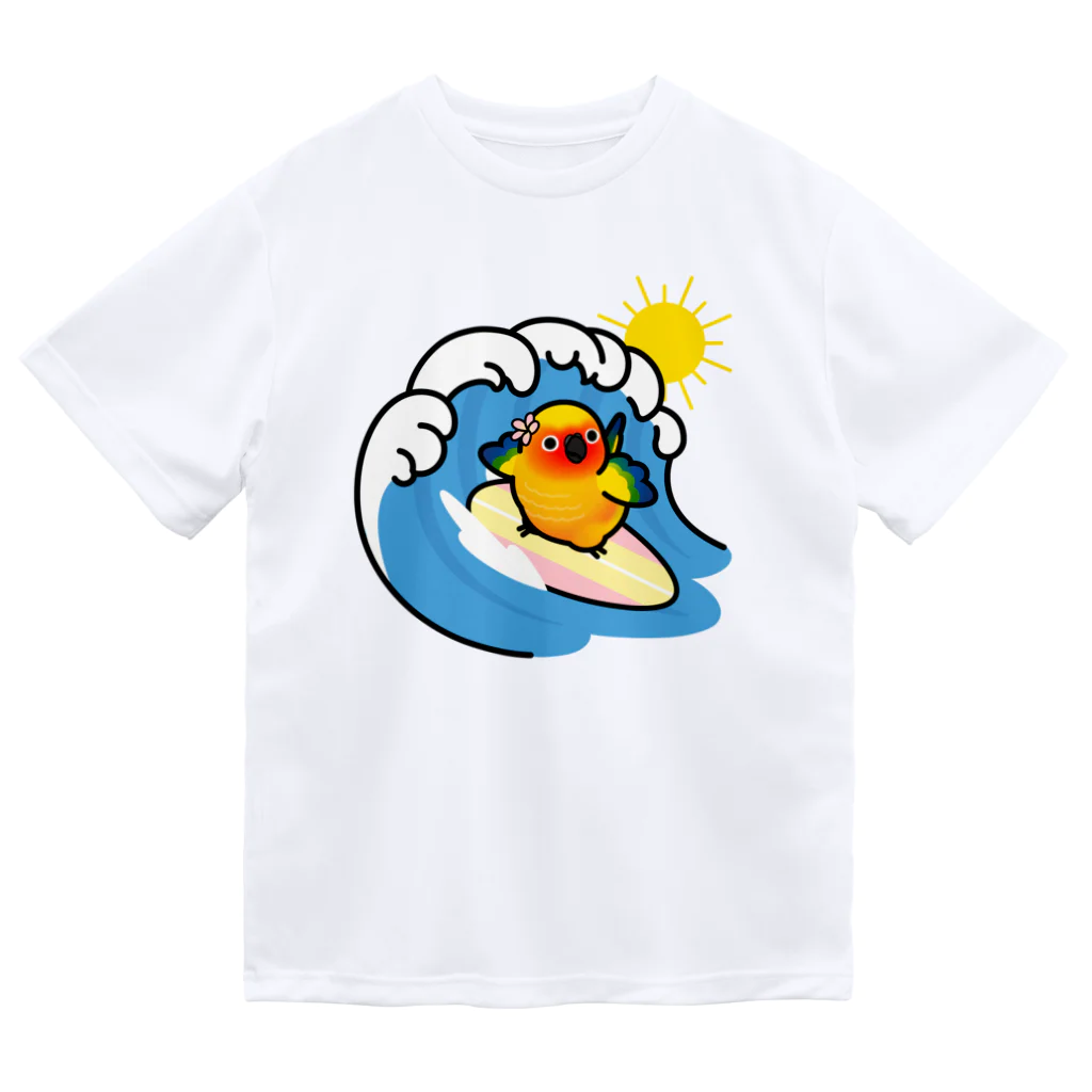 Cody the Lovebirdの（両面）コガネメキシコインコ　サーフィン　＆　南の島で夏休み Dry T-Shirt