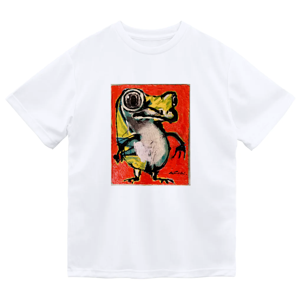 Tominaga Keishiのアニマルシリーズのカエル君 Dry T-Shirt