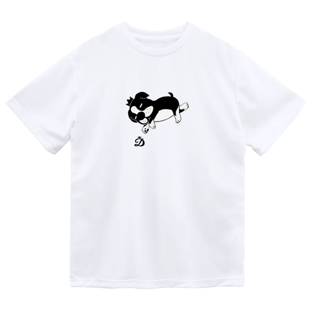 DENANのゴロゴロする犬 Dry T-Shirt