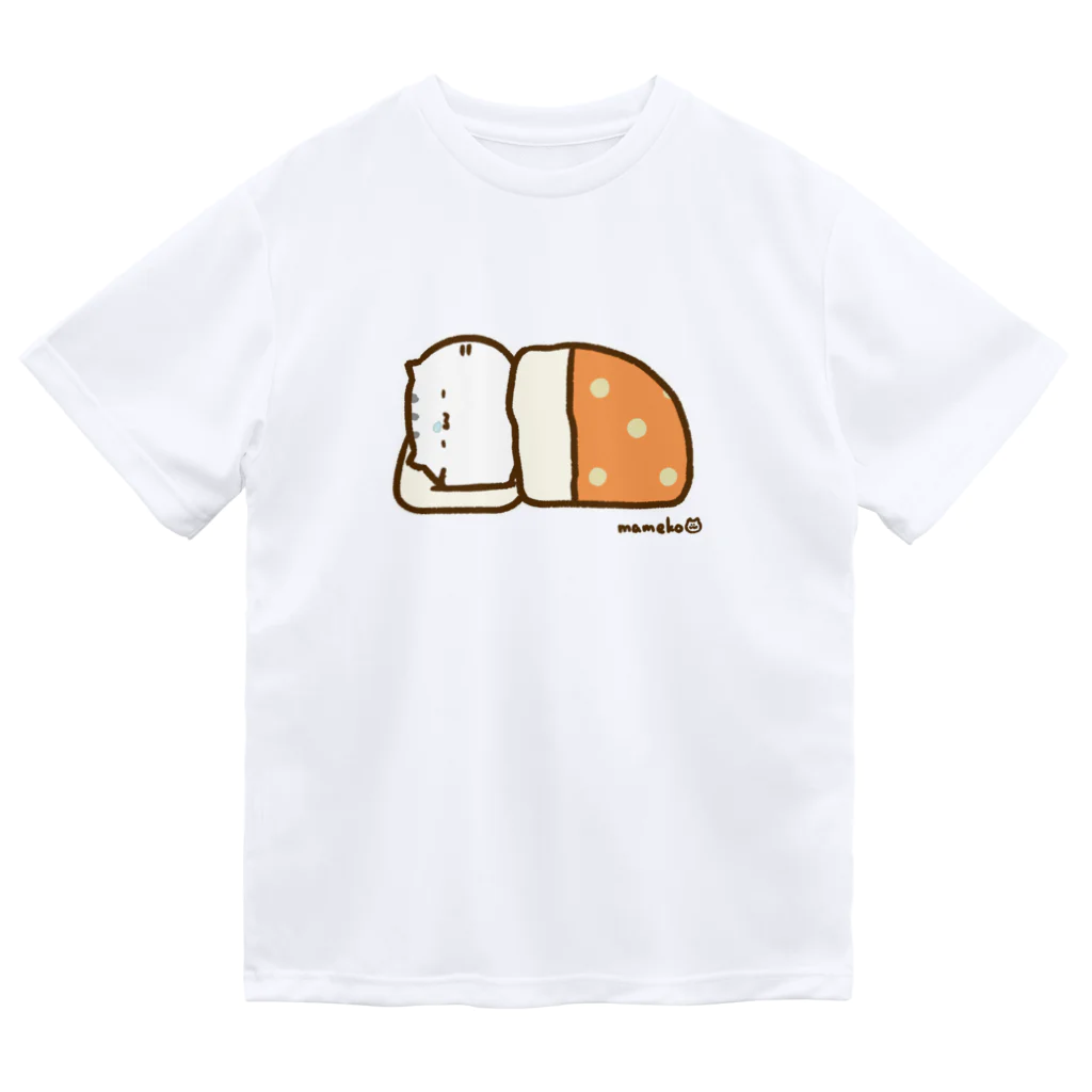 まめこ'ずショップの寝るねこ ドライTシャツ