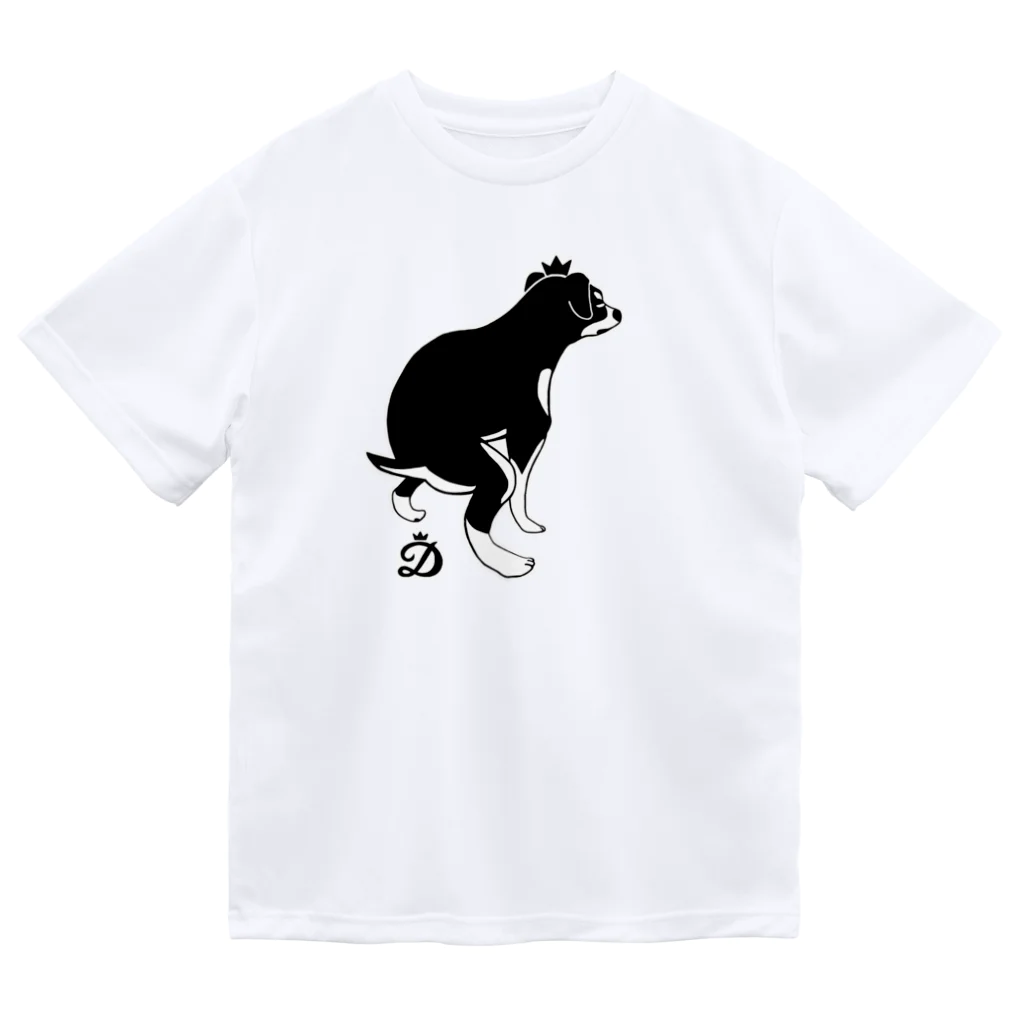 DENANのがんばる犬 ドライTシャツ