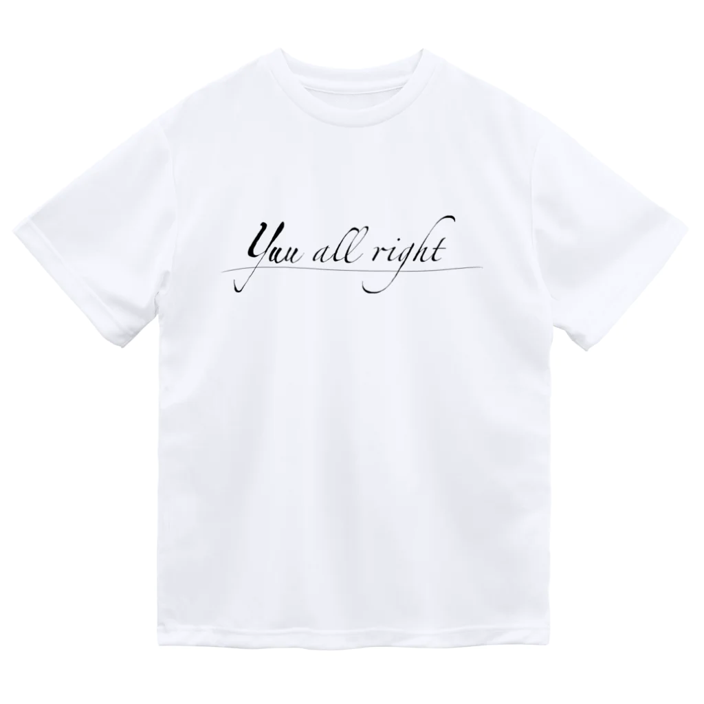 yuu all rightのロゴTシャツシリーズ/yuu all right Dry T-Shirt