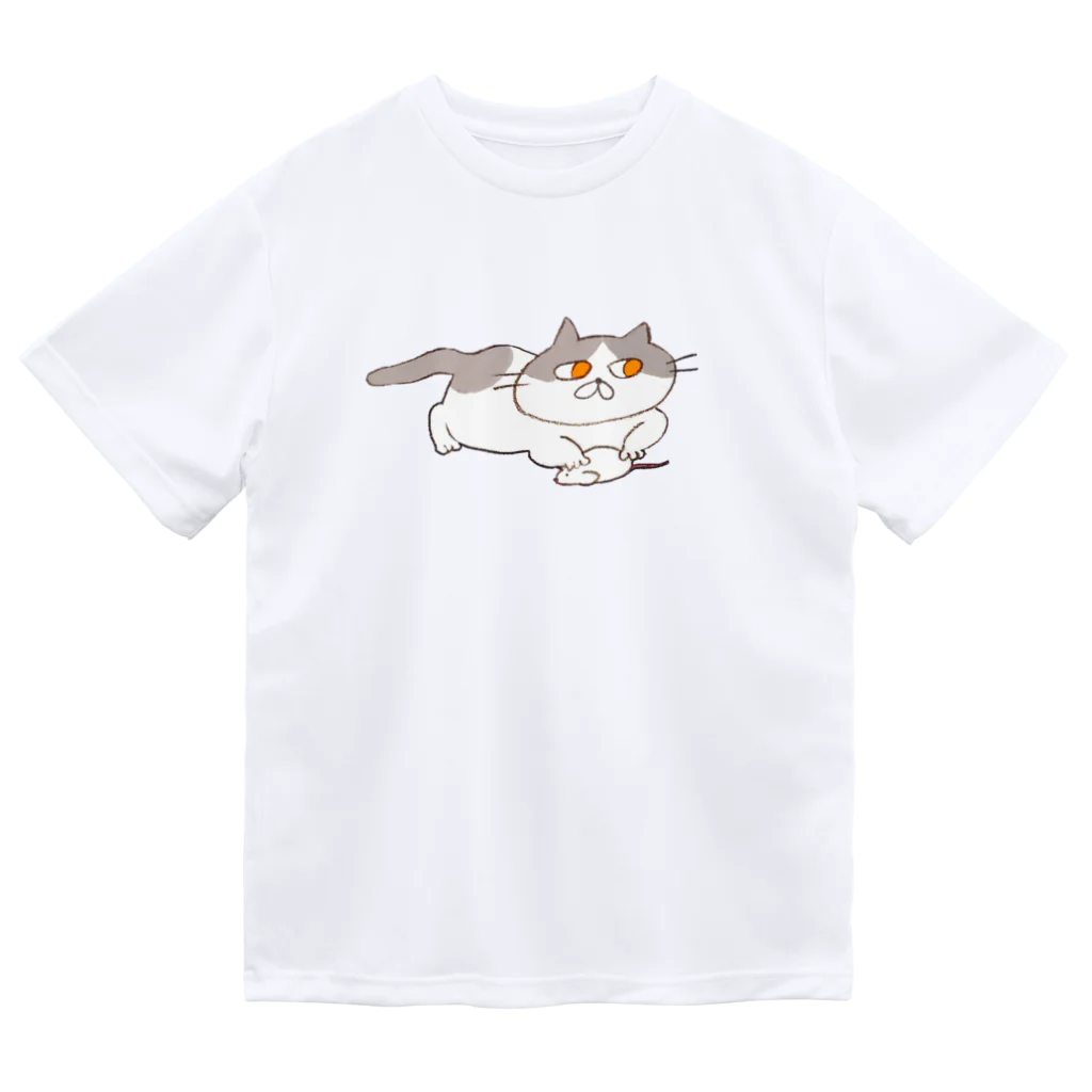 ヨモギカフェのハチワレさん ドライTシャツ