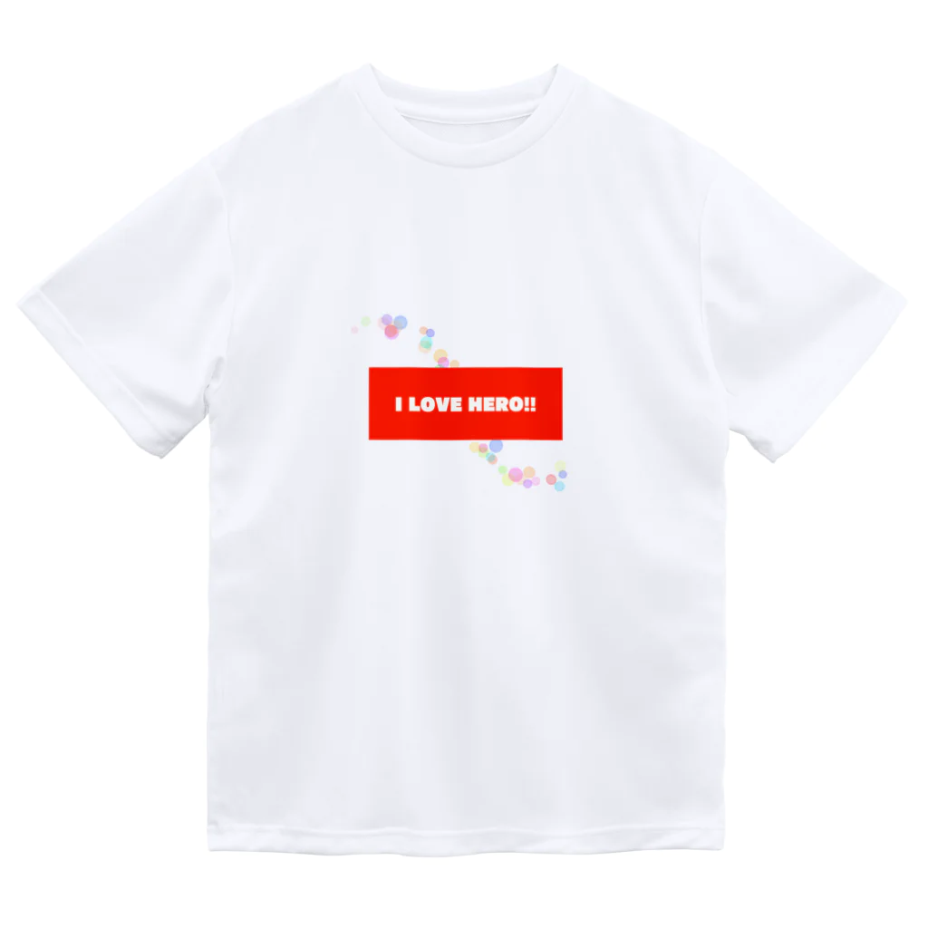 カナリアのグッズ売り場のI LOVE HERO!! ドライTシャツ