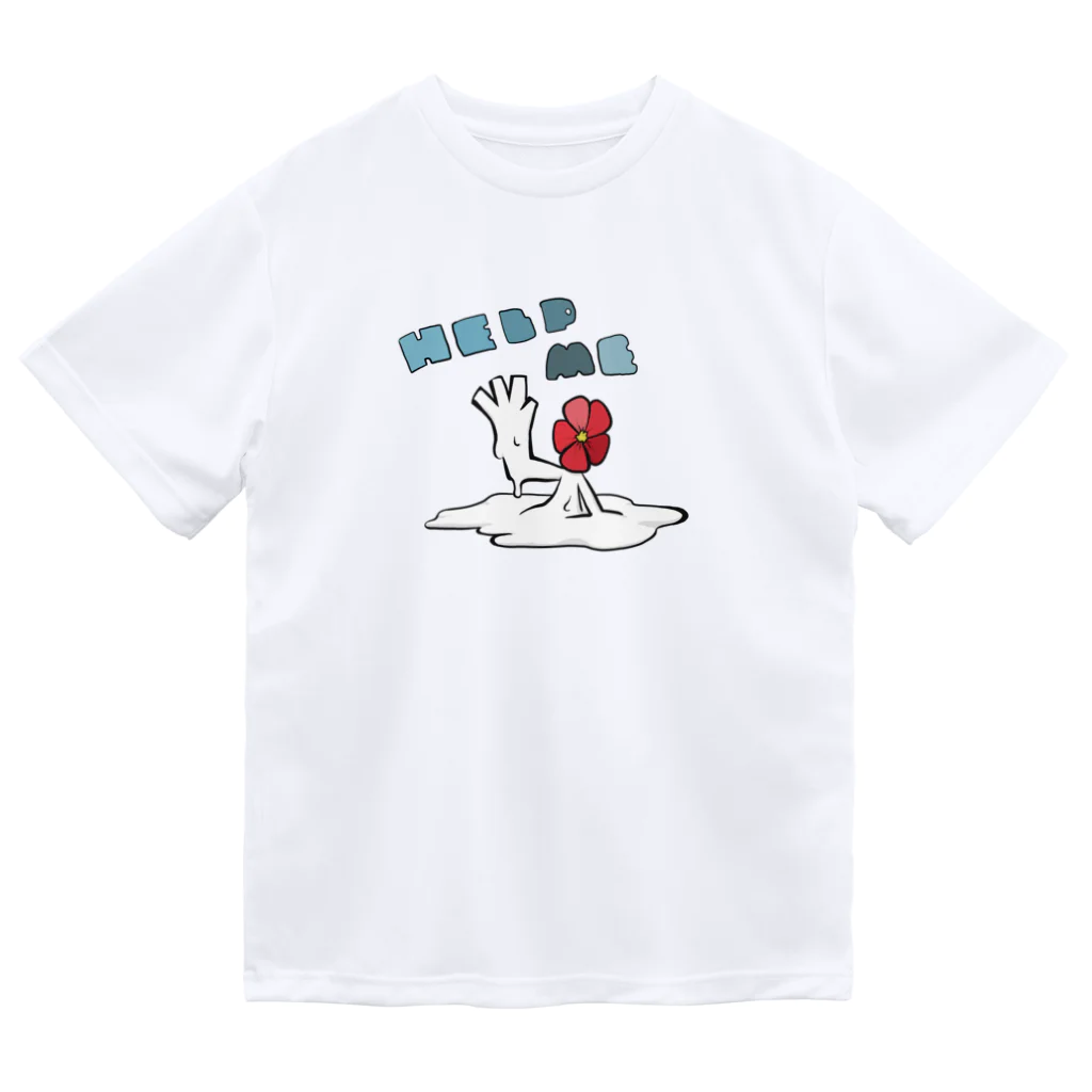 花瓶の疑問のhelp me ドライTシャツ