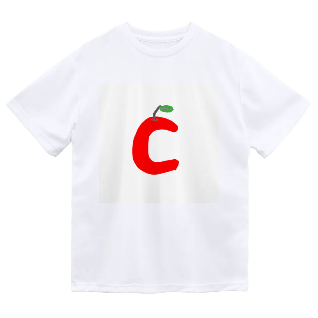 9時のクジラのCなりんご ドライTシャツ