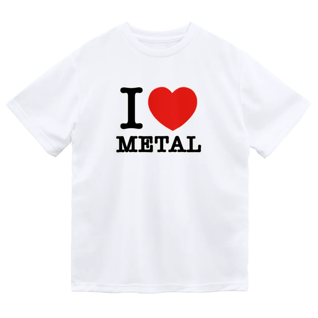 HachijuhachiのI LOVE METAL Dry T-Shirt