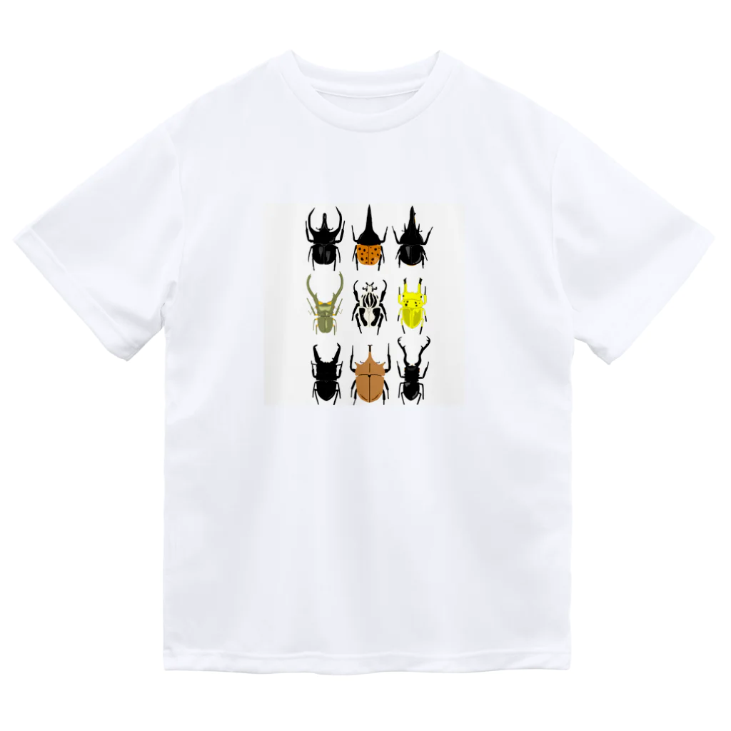 🐝KontyuMamaの世界のカブトムシクワガタ Dry T-Shirt