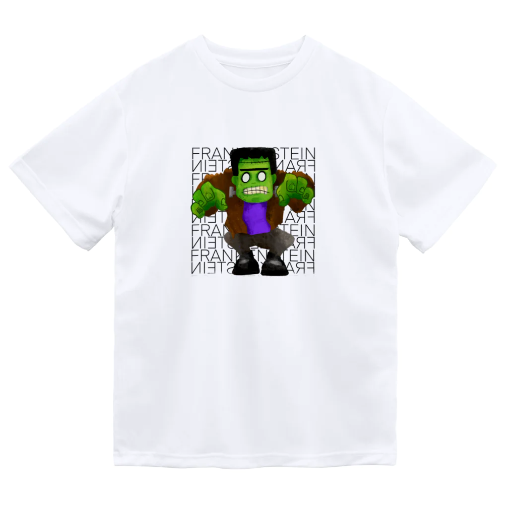 Hey! Kids KidsのHalloween Frankenstein Liam Fitzpatrick  Dry T-Shirt