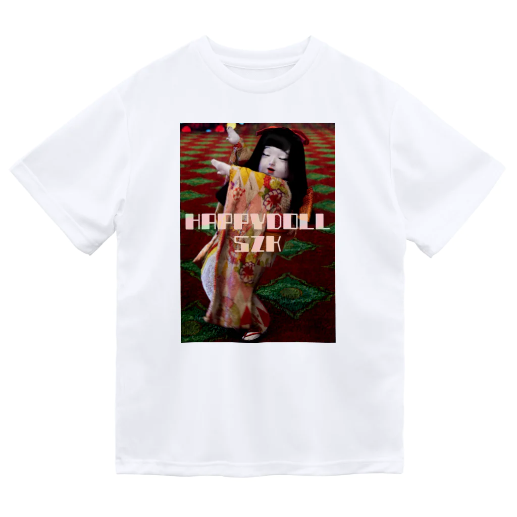 市松寿ゞ謡の踊る市松人形 ドライTシャツ