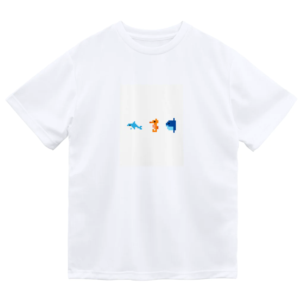 GRITの粗ドット絵・海の生き物シリーズ Dry T-Shirt