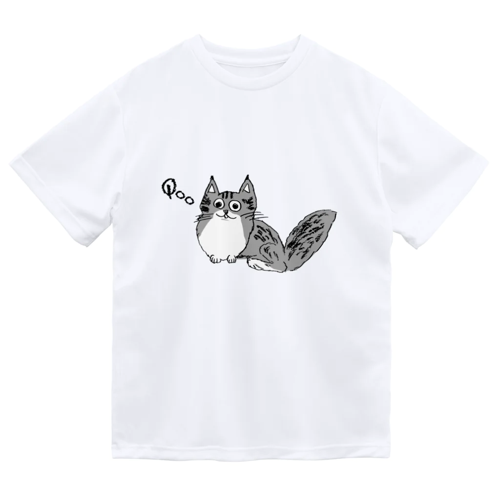 ikimonodaisukishyonenのでか猫Qoo ドライTシャツ