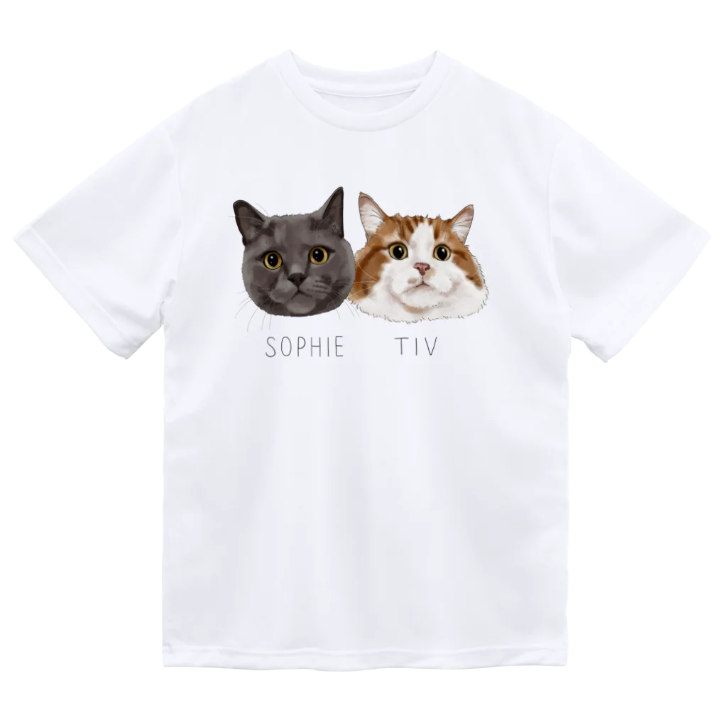 みきぞーん｜保護猫 ミッキー画伯と肉球とおともだちのsophie tiv Dry T-Shirt