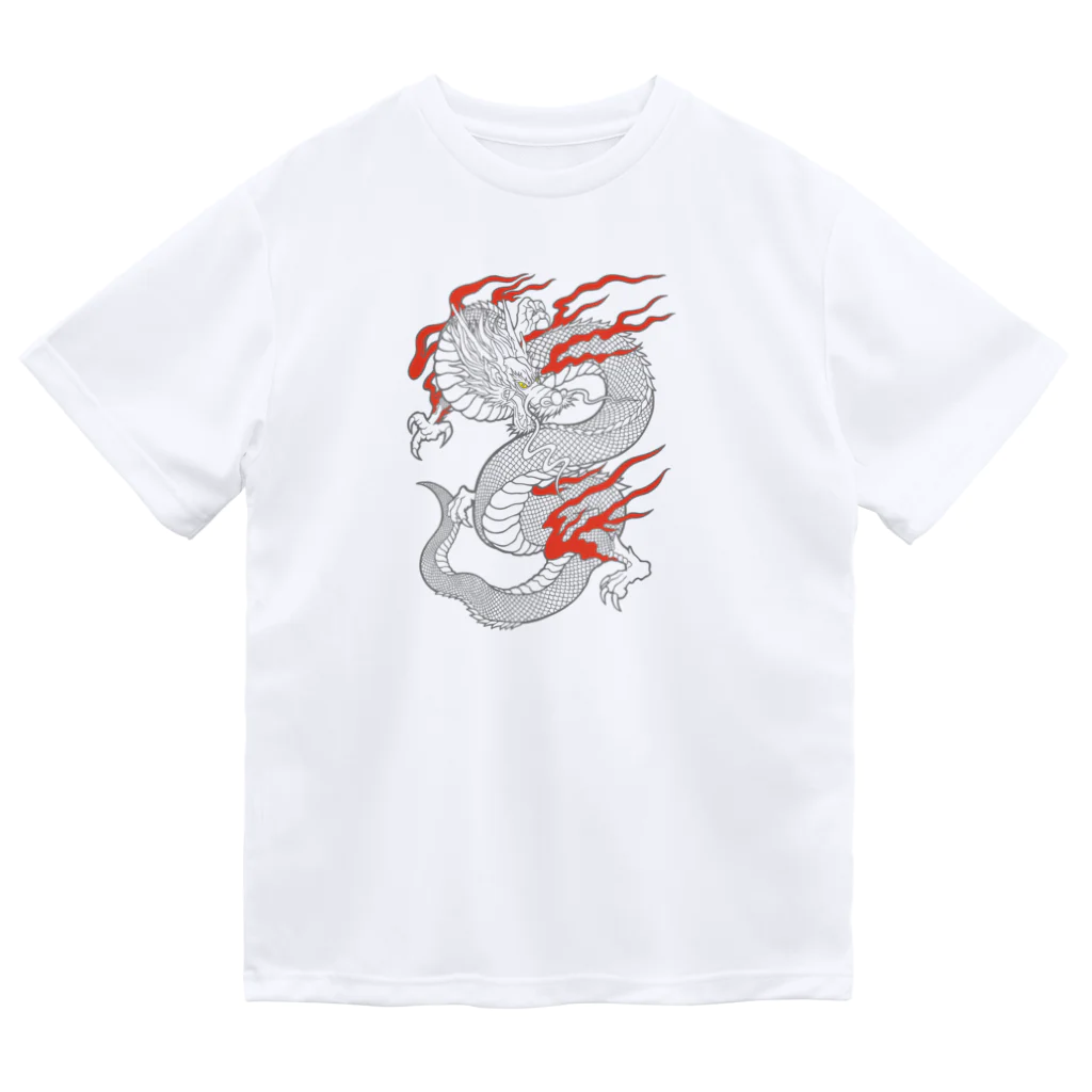 Siderunの館 B2の白龍 (線画) ドライTシャツ