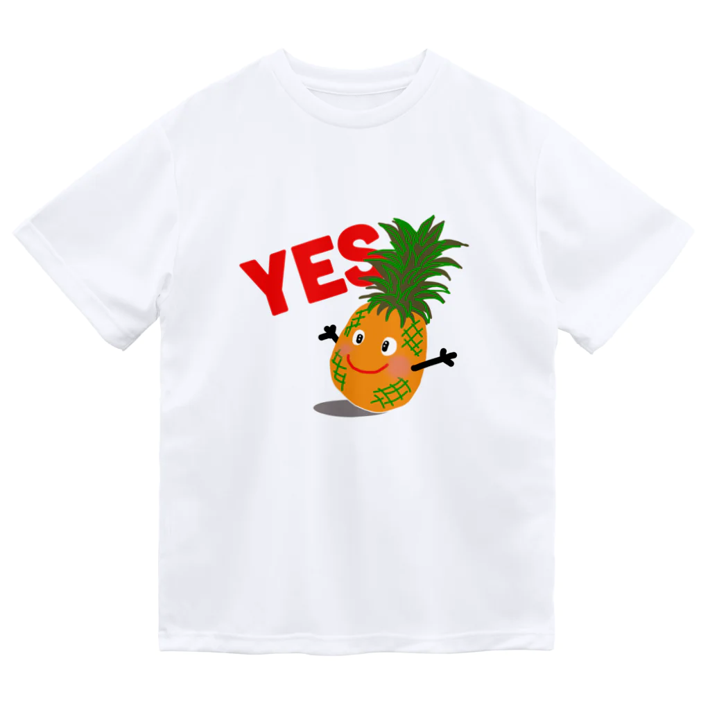 MZグラフィックスのパイナップル　YES Dry T-Shirt